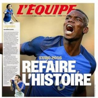 L'Equipe Front Page