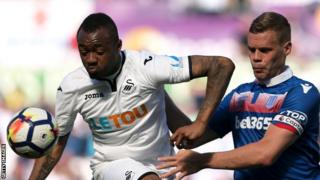 Jordan Ayew (left)