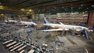 Fábrica da Boeing em Seattle