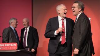 Labour leader Jeremy Corbyn (left) and Tom Watson, as the party have announced Mr Watson will be stepping down as both the deputy leader and as an MP