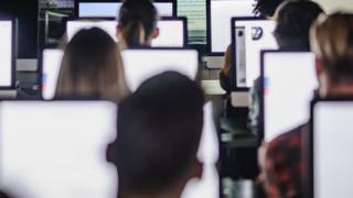 People at computers