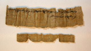 Papyrus believed to be 2,700 years old unveiled by the Israel Antiquities Authority, 26 October 2016