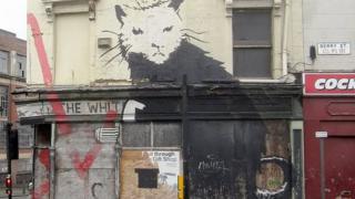Liverpool Rat - Banksy work
