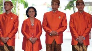 Presiden Joko Widodo dan keluarga