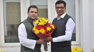 बाळासाहेब थोरात राहुल गांधी यांच्यासोबत