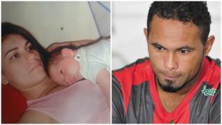 Eliza Samudio e Bruno Fernandes