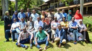 Qaar ka mid ah shaqaalaha BBC Somali ee Nairobi