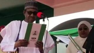Buhari na shan rantsuwa