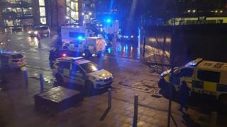 Emergency services attend stabbing outside train station