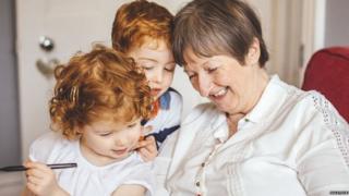 generic picture of Grandparent and kids
