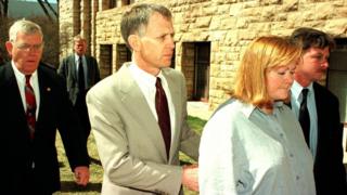 Dennis and Judy Shepard at one of the trials