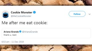 Cookie Monster Twitter post