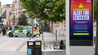 Police car in Leicester