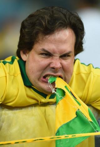 brazil fan unhappy