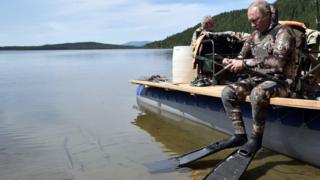 Путин в ластах
