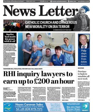 Front page of the News Letter on Friday