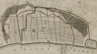 Valentine Knight - proposal for rebuilding the City of London after the Great Fire in 1666