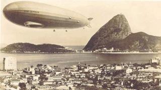 Dirigível sobrevoa o Rio de Janeiro