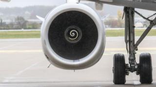 A plane engine - not the aircraft in question