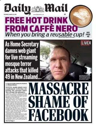 Daily Mail front page