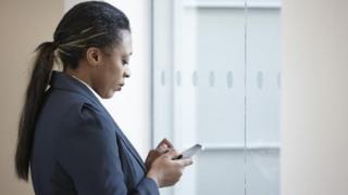 Woman using a mobile phone