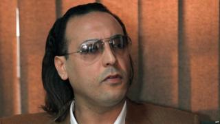 The eldest son of Libayan leader Moamer Kadhafi, Hannibal,