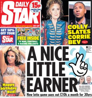 Daily Star front page