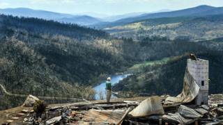 The ruins of a house in Gippsland, Victoria