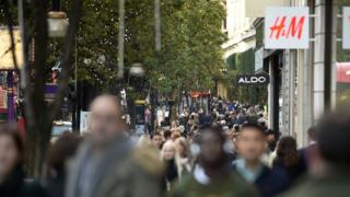 Shoppers in Oxford Street, London