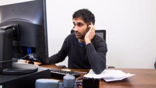 A GP at work in The Virtual Centre