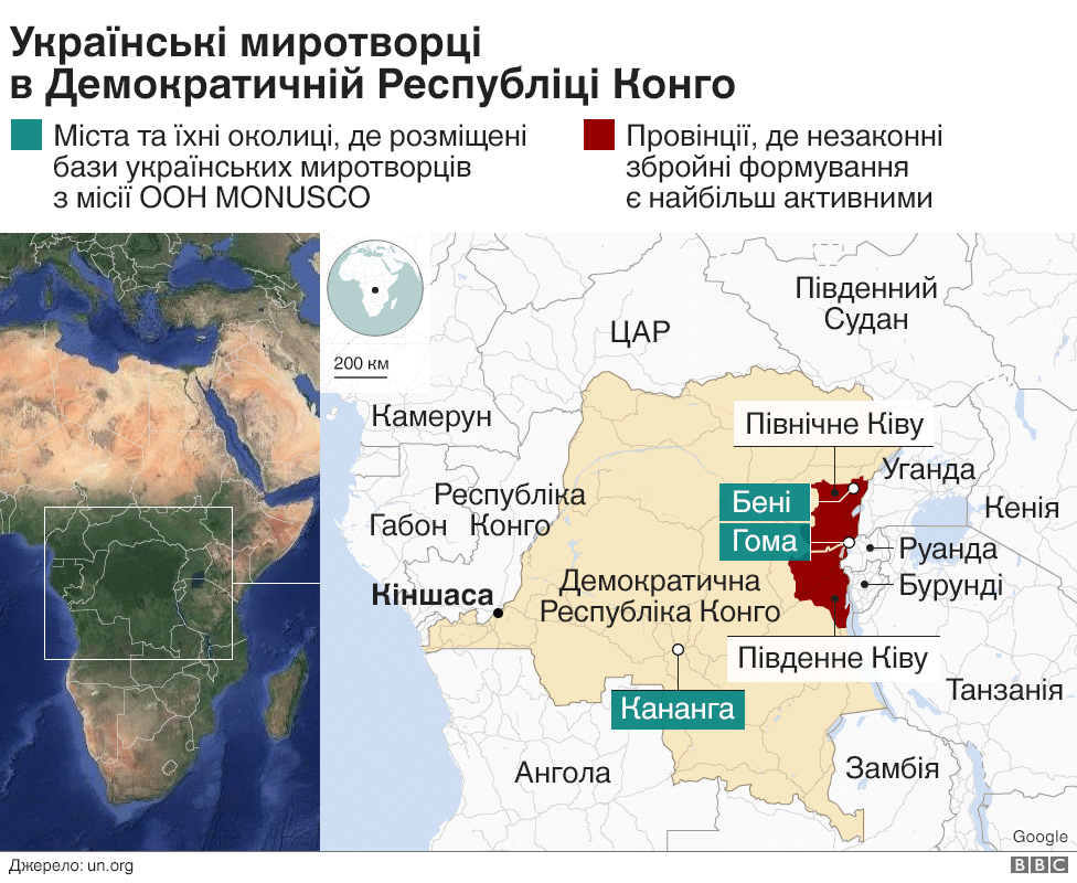 Українські миротворців в ДР Конго