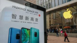 Cartaz da Apple na China