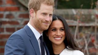 Harry e Meghan Markle no Palácio de Kensington