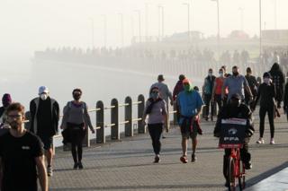 People walking