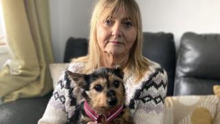 Linda Tonge and her Yorkshire Terrier Lulu