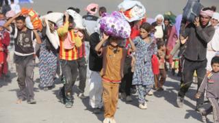 Displaced Iraqis from the Yazidi community