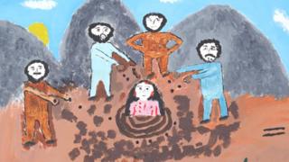 نقاشی زنان پناهجو