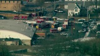 Scene of a shooting in Aurora, Illinois