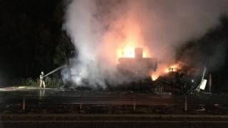Lorry fire