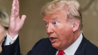Bwana Trump yabivugiye mu nama yabaga mu masaha ya mu gitondo