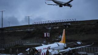 Pegasus kaza yapan uçak