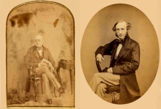 Bank of England governrs - salt paper print of William Cotton, 1842-1845 - print of George Lyall, 1871-1873
