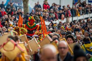 in_pictures Revellers in Podence, Portugal