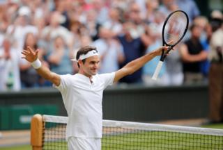 Federer es el tenista de mayor edad en alcanzar la final masculina de Wimbledon.