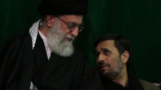 محمود احمدی نژاد و آیت الله خامنه ای