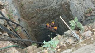 Rescue efforts to save the trapped workers