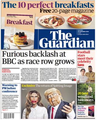 The Guardian front page