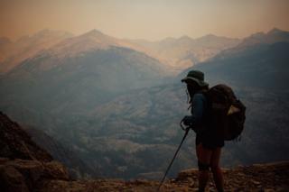 Wanderer im Sierra National Forest