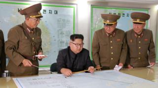金正恩和朝鮮將軍們