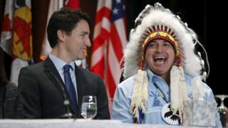 Justin Trudeau makes appeal to First Nations chiefs - BBC News